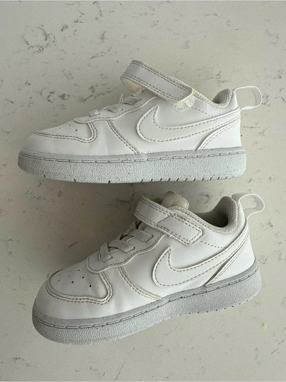 Nike Kids White Velcro & Lace Sneakers